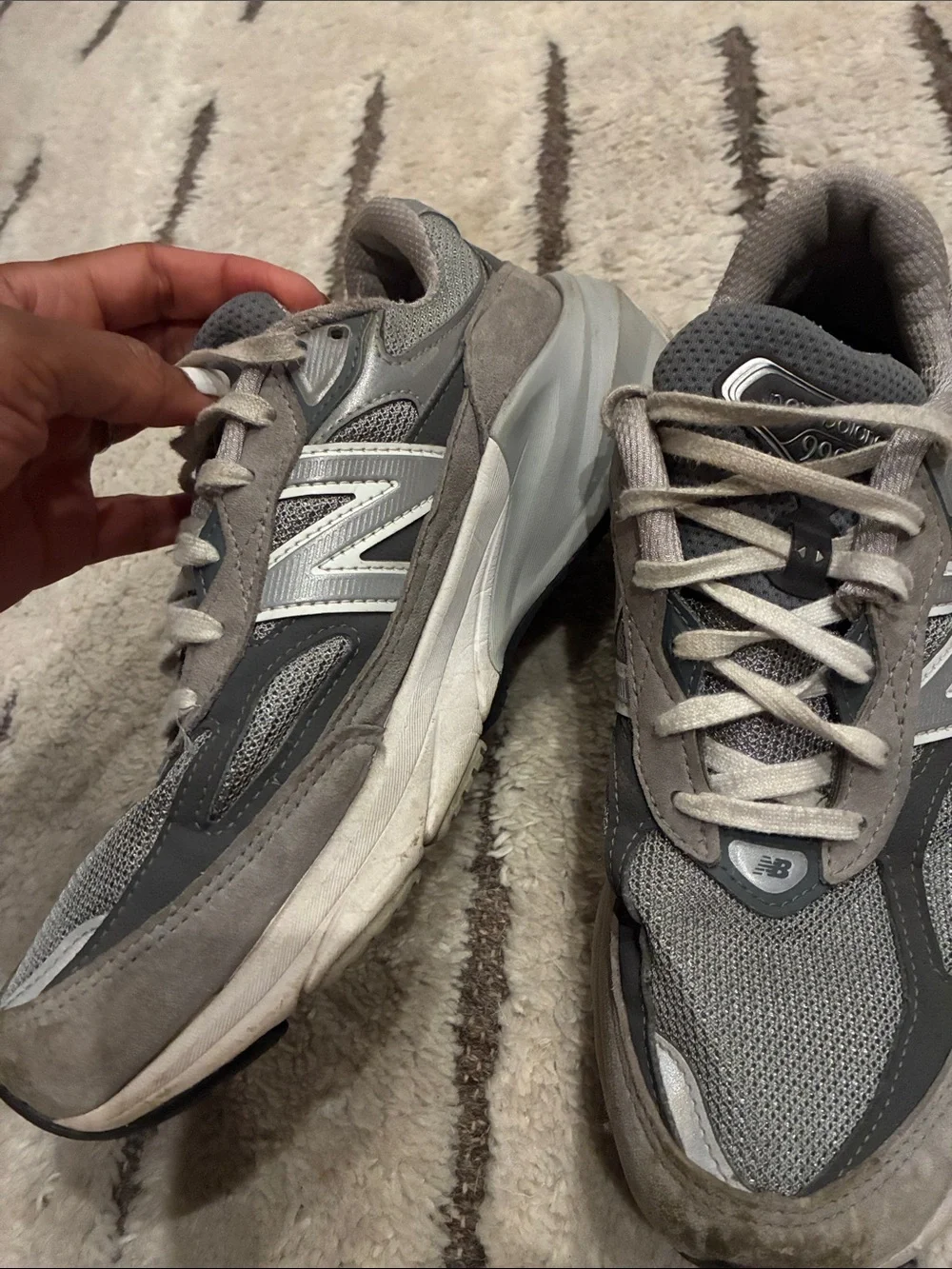 New Balance Women’s Grey & Black Casual Sneakers